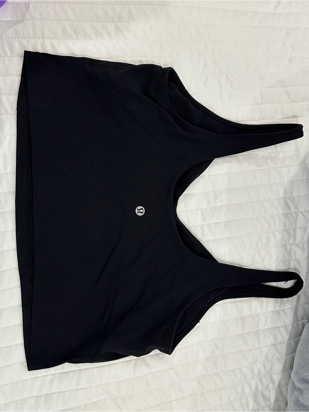 lululemon athletica Black Supportive Crop Tank
